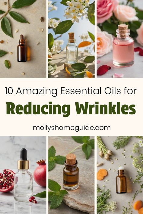 Find the best essential oils for wrinkles and anti-aging in this comprehensive guide. Discover how natural oils like lavender and frankincense can help tighten skin and reduce signs of aging. Explore DIY face serums and discover 17 anti-aging essential oils that work wonders for your skin. Say goodbye to wrinkles with these powerful anti-wrinkle essential oils that are perfect for skin aging. Incorporate these miracle workers into your skincare routine today! Skincare For Wrinkles Anti Aging, Best Oils For Anti Aging, Best Oils For Face Anti Aging, Anti Aging Skin Products Diy, Essential Oils For Fine Lines And Wrinkles, Herbs For Wrinkles, Homemade Face Lotion Anti Aging, Essential Oil Face Serum Anti Aging, Face Essential Oils Skin Care