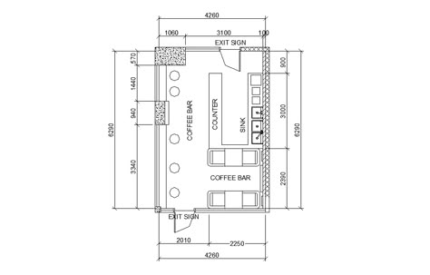 Coffee Bar Layout Plan AutoCAD Drawing DWG File - Cadbull Cafe Plan With Dimension, Small Bar Layout Plan, Cafe Plan Layout With Dimensions, Small Cafe Floor Plan With Dimensions, Cafe Floor Plan With Dimensions, Small Shop Layout Ideas, Bar Dimensions Design Plan, Small Cafe Layout Plan, Cafeteria Layout Plan