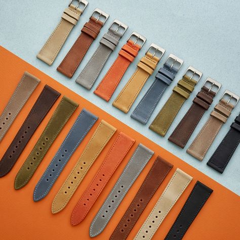 Hodinkee brings the rich hues of the Southwest to its Sedona watch strap collection. High-end French calfskin designed for every occasion. Watch Strap Photography, Watch Branding, Watches Straps, Watch Strap Design, Wood Watch Box, Leather Store, Watch Bracelet, Watch Straps, Leather Watch Strap