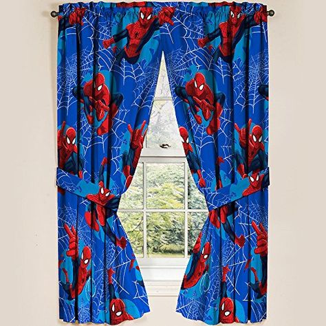 Spiderman Room Decor, Spiderman Bedroom, Man Bedroom, Spiderman Room, Superhero Bedroom, Spiderman Kids, Kids Comforters, Kids Canopy, Superhero Room