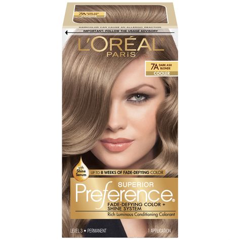 Dark ash Blonde Hair Dye Box - Best Hair Color for Dark Skin Women Check more at http://www.fitnursetaylor.com/dark-ash-blonde-hair-dye-box/ Boxed Hair Color, Dark Ash Blonde Hair, Ash Blonde Hair Dye, Blonde Hair Colour Shades, Blonde Hair Dye, Loreal Hair Color, Hair Color For Dark Skin, Loreal Hair, Dark Ash Blonde