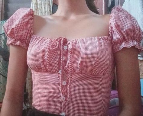 Puffy Sleeves Blouse Outfit, Reaping Dress, Outfits Inspo For School, Puffy Sleeve Top Outfit, Short Sleeve Blouse Outfit, Fairy Fits, Mechanic Girl, Patron Top, I Am Aligned