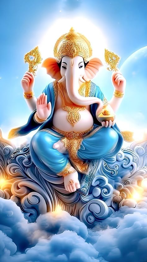 Ganpati Photo, Ganesha Art Illustration, Photos Of Ganesha, Ganesh Ji Images, God Blessings, Ganesh Lord, Lucky Wallpaper, Album Artwork Cover Art, Shri Ganesh Images