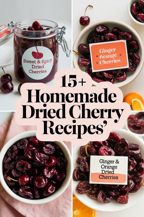 Treat yourself to delicious homemade dried cherry recipes that will make your taste buds sing and put a smile on your face. From sweet snacks to tasty desserts these recipes are sure to brighten your day. Perfect for baking smoothies granola trail mix and even salads. Enjoy every bite! Dried Cherry Desserts, Dried Sweet Cherry Recipes, Dried Cherries Recipes Baking, Recipes With Dried Cherries, Dried Cherries Recipes, Recipe Using Dried Cherries, Sweet Cherry Recipes, Dried Cherry Recipes, Cinnamon Roll Pancakes Recipe