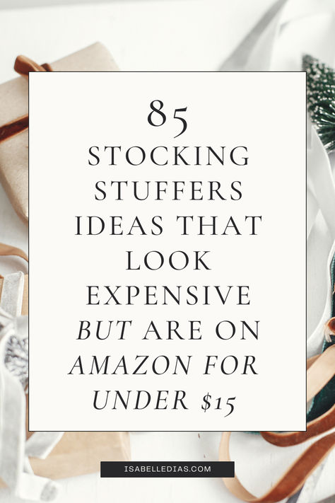 85 stocking stuffers ideas that look expensive but are on Amazon for under $15. website isabelledias.com Sister Stocking Stuffers, Things To Put In Christmas Stocking, Stocking For Women, Christmas Gift Ideas Stocking Stuffers, Christmas Stockings Ideas Stuffers For Women, Stocking Stuffer Categories, Secret Santa Stocking Stuffer Ideas, Easy Stocking Stuffers For Adults, Stocking Stuffers For Co Workers