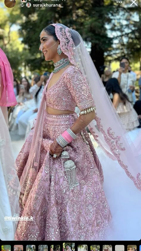 Blush Lehenga Bridal, Light Bridal Lehenga, Light Pink Indian Wedding Dress, Light Pink Wedding Lehenga, Bride Lehenga Indian Pink, Light Pink Lengha, Light Pink Lehenga Bridal, Pink Lengha Bridal, Pink Wedding Lengha