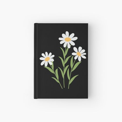 Get my art printed on awesome products. Support me at Redbubble #RBandME: https://www.redbubble.com/i/notebook/daisy-design-by-CKD3sign/154170081.RXH2R?asc=u Dairy Cover Design Ideas, Dairy Cover Design, Diary Design, Design Journal, Daisy Design, Quick Crafts, Paper Flower Wall, Journal Cover, Journal Design