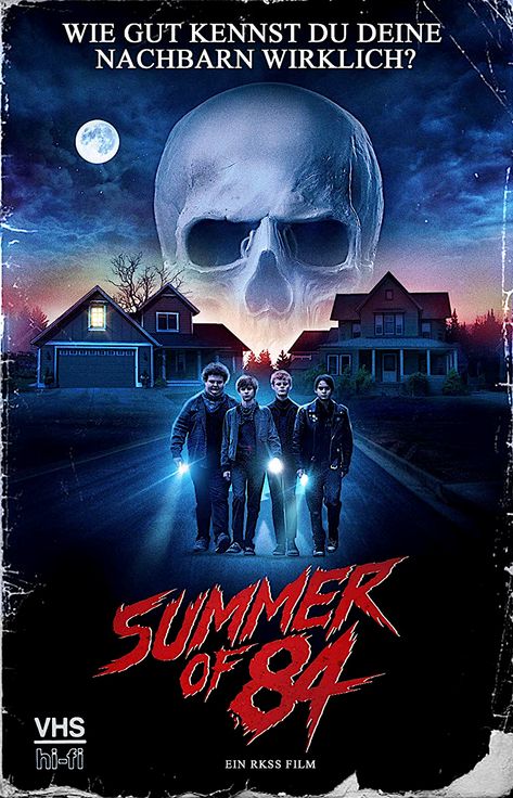 SUMMER OF '84 LIMITED EDITION RETRO EDITION VHS COVER BLU-RAY GERMANY (PANDASTORM) Summer Horror, Summer Slasher, Judah Lewis, English Play, Cult Horror, Movies Box, Slasher Movies, 2018 Movies, Tv Program