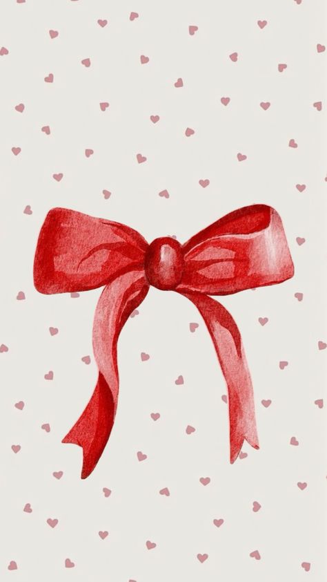 #wallpaper #lockscreen #background #cute #red #heart #bow #girly Lockscreen Background, Background Cute, Bow Wallpaper, Cute Bow, Heart Wallpaper, Red Bow, Cute Bows, Christmas Wallpaper, Red Heart