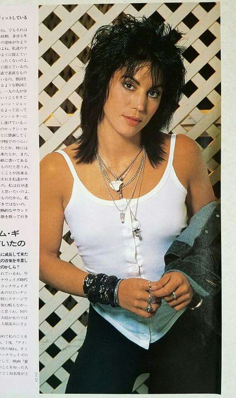 Joan Jett The first woman to walk the black carpet and be inducted in as a ROCK GOD! Joan Jett 80s, Sandy West, Joan Jett And The Blackhearts, Joan Jett The Runaways, Cherie Currie, Lita Ford, Japanese Magazine, The Runaways, Women Of Rock