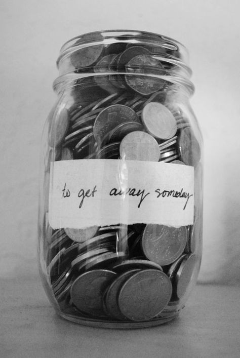 To get away someday Budget Planer, Mason Jar Diy, Grad Parties, College Life, Ways To Save, Cool Diy, Glass Jar, Travel Quotes, Graduation Party