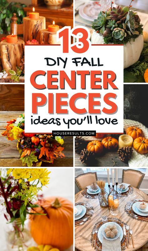 🍁 Are you ready to elevate your autumn decor? Dive into DIY Fall Centerpieces to Impress This Season and discover beautiful, easy-to-make arrangements that capture the essence of fall. From rustic charm to modern elegance, these DIY ideas use materials you already have or can find easily. Your guests will be in awe of your creativity and style. Time to bring the fall spirit into your home! 🍂 Diy Fall Centerpieces, Fall Centerpieces For Table Diy, Diy Dollar Tree Centerpieces, Fall Centerpiece Ideas, Pumpkin Bouquet, Fall Centerpieces Diy, Dollar Tree Centerpieces, Intimate Dinner Party, Elegant Pumpkins