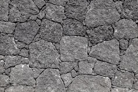 Texture Of The Black Volcanic Rock Wall From Lanzarote, Canary ... Rock Floor, Stone Wall Texture, Stone Wall Cladding, Rock Textures, Floor Texture, Stone Cladding, Rock Wall, Volcanic Rock, Photoshop Textures