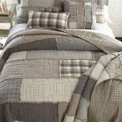 Buy Donna Sharp Smoky Cobblestone Quilt at JCPenney.com today and Get Your Penney's Worth. Free shipping available Woodland Quilts, Farmhouse Quilts, Cotton Quilt Set, Grey Linen Bedding, Country Quilts, Farmhouse Bedding, Bedding Stores, Quilt Set, Cool Beds