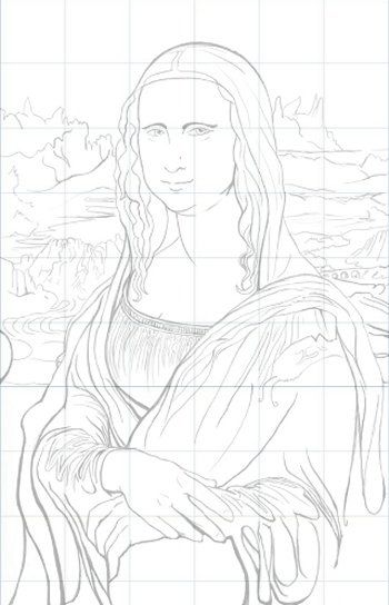 The Monalisa Painting, Mona Lisa Pencil Drawing, How To Draw The Mona Lisa, Monalisa Painting Sketch, How To Draw Mona Lisa, Mona Lisa Drawing Sketch, Monalisa Drawings, Monalisa Sketch, Mona Lisa Sketch