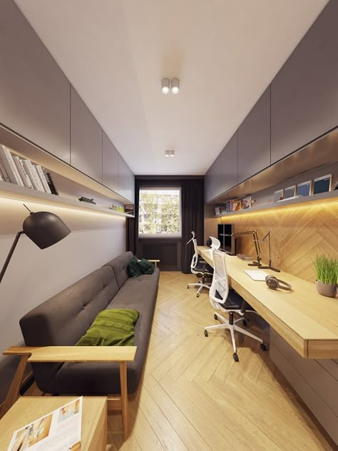 Home Office Furniture Design, Small Office Design Interior, Desk And Shelves, Small Office Design, Modern Home Offices, Study Room Design, Small Home Offices, Office Furniture Design, 아파트 인테리어