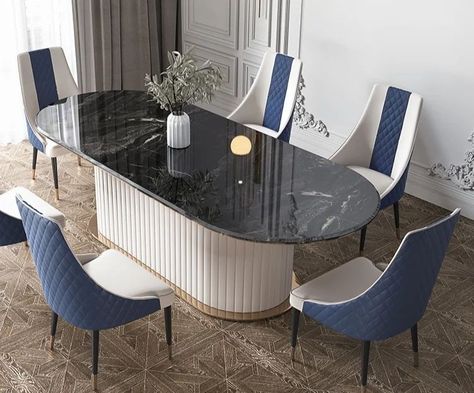 Oval Marble Dining Table, Black Marble Dining Table, Modern Oval Dining Table, Marble Dining Table Set, Dinning Tables, Dining Table Design Modern, Oval Dining Table, Marble Dining Table, Set The Table