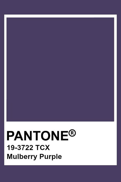 Deep Purple Pantone, Mulberry Purple Aesthetic, Purple Pantone Shades, Pantone Viola, Pantone Purple Shades, Dark Purple Pantone, Pantone Colors Purple, Dark Purple Color Palette, Pantone Violet