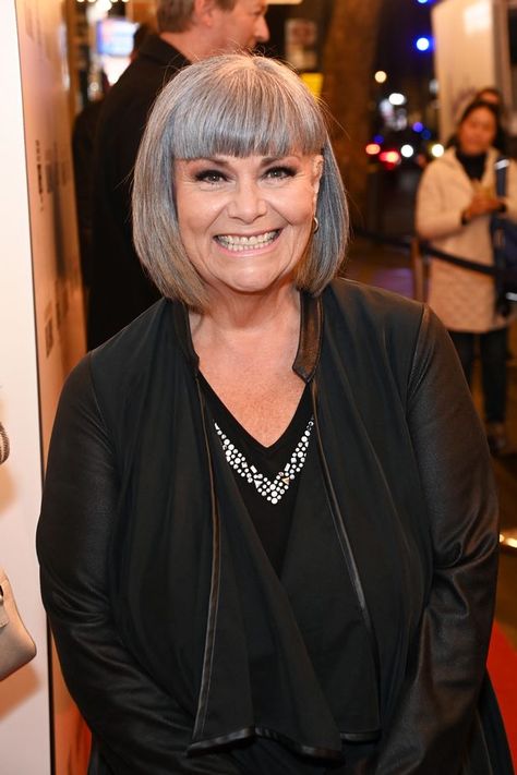 Comedian and actress Dawn French has given fans a glimpse inside her stunning £6 million mansion in Cornwall, featuring its own writing room and stunning countryside views Vicar Of Dibley, Writing Room, Dawn French, Celtic Love Knot, French Hair, Haircut And Color, Celebrity Houses, Grey Hair, Bob Hairstyle