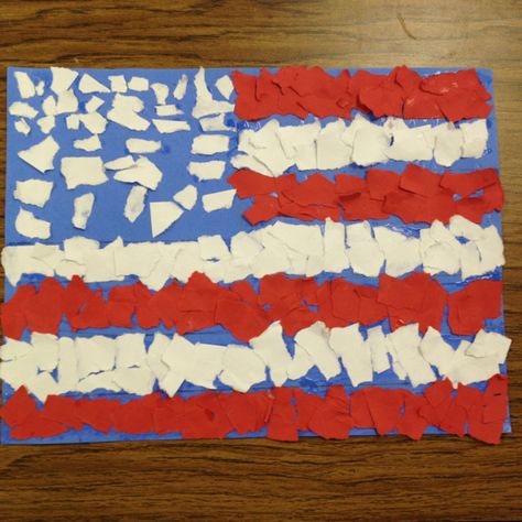 4th of July art project-fine motor skills July Fourth Preschool Crafts, American Flag Crafts For Toddlers, American Flag Art For Kids, Fourth Of July Kids Crafts, Patriotic Art Projects For Kids, 4th Of July Art Projects, Flag Day Crafts, 4th Crafts For Kids, July 4th Crafts For Kids