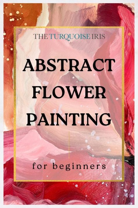 Abstract Flower Painting • The Turquoise Iris Floral Painting Videos, Fluid Aesthetic, How To Paint Flowers, Floral Paintings Acrylic, Painting Flowers Tutorial, Whimsical Art Paintings, Iris Painting, Abstract Art Ideas, Abstract Art Painting Techniques