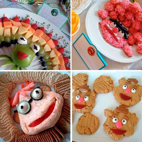 i want to have a muppet party! im in love with the scooter dip. Muppet Birthday Party, Muppets Birthday, Muppet Party, Shower Snacks, Muppets Party, Shower Recipes, Creative Baby Shower, Muppet Babies, Party Printables Free