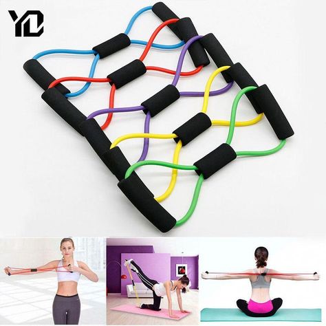 Workout with less tension and stress on your joints with our Fitness Yoga Resistance Bands. Resistance bands are great for yoga and Pilates or those recovering from injuries as it’s less impactful on your joints, muscles, and tendons compared to free weights. You can work up a sweat, feel sore, and pack on muscle train Lifetime Fitness, Resistance Band Set, Muscle Training, Resistance Bands, Back Muscles, Fitness Yoga, Band Workout, Resistance Band, Workout Accessories