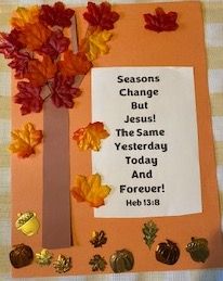 Thanksgiving Crafts And Activities For Preschool, Bible Fall Crafts For Kids, September Art Activities For Kids, Kids Daycare Activities, Fall Craft For Kids At Church, Fall For Jesus Crafts For Kids, Lesson On Thankfulness For Kids, Children’s Church Fall Craft, November Church Crafts For Kids