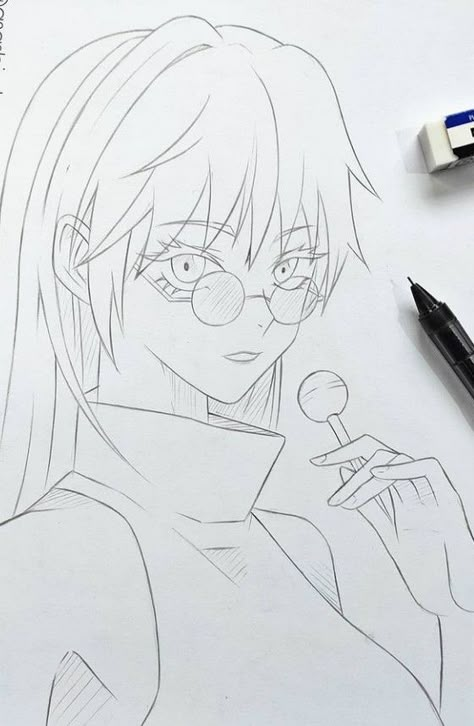 Anime Character Sketches, Small Things To Draw, R6 Wallpaper, Anime Face Drawing, Anime Drawing Sketches, Anime Lineart, Simple Anime, Best Anime Drawings, Anime Drawing Books