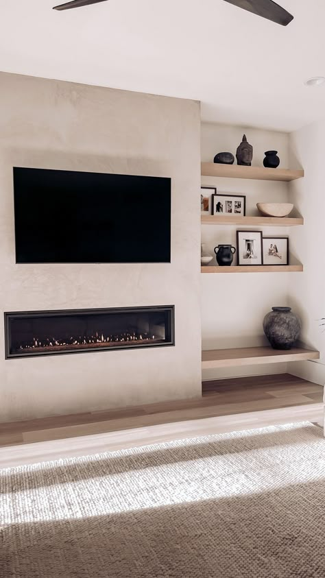 Feature Wall Living Room, Living Room Decor Fireplace, Mums Homecoming, Diy Fireplace, Home Fireplace, Fireplace Wall, Living Room With Fireplace, Fireplace Design, Living Room Inspo