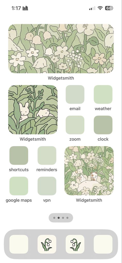 Aesthetic Wallpaper Iphone Sage Green, Iphone Green Wallpaper Aesthetic, Pastel Green Homescreen, Green Iphone Setup, Phone Wallpaper Template, Sage Green Ios 16 Homescreen, Green Ios Wallpaper, Uuueee Wallpaper, Green Coquette Wallpaper