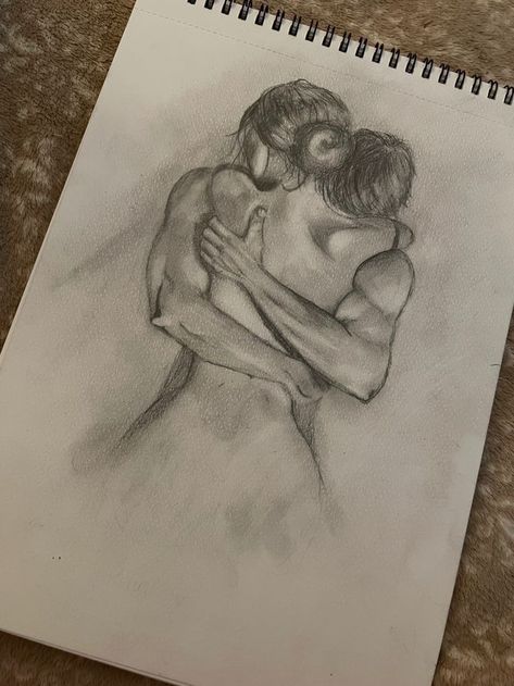 Find your Soulmate Sketch | Law of Attraction Couple Drawing Simple Cute, How To Draw Romantic Couple, Drawing Ideas Couples Hugging, Lovely Couple Drawing, Aesthetic Couple Pencil Sketches, Art Sketches Romantic, Meaningful Love Drawing, Couples Art Sketches, Pencil Art Drawings Romantic