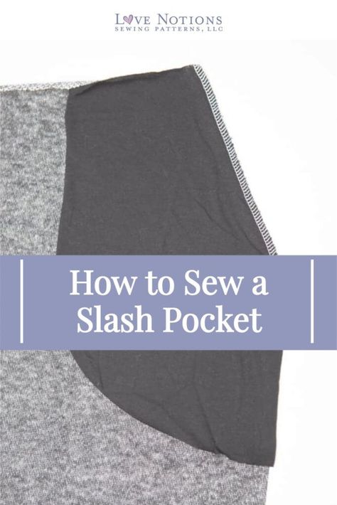 Sew Pockets, Slash Pocket, Pocket Pattern, Sewing Tips, How To Sew, Learn To Sew, Sewing Notions, Sewing Techniques, Sewing Ideas