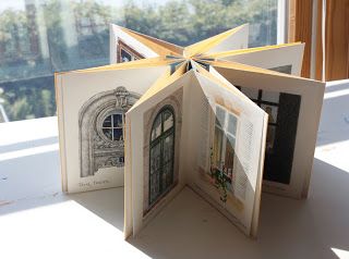 Book Diorama, Carousel Book, Folding Books, Accordian Book, Artists Book, Star Book, Accordion Book, Accordion Fold, Creative Books