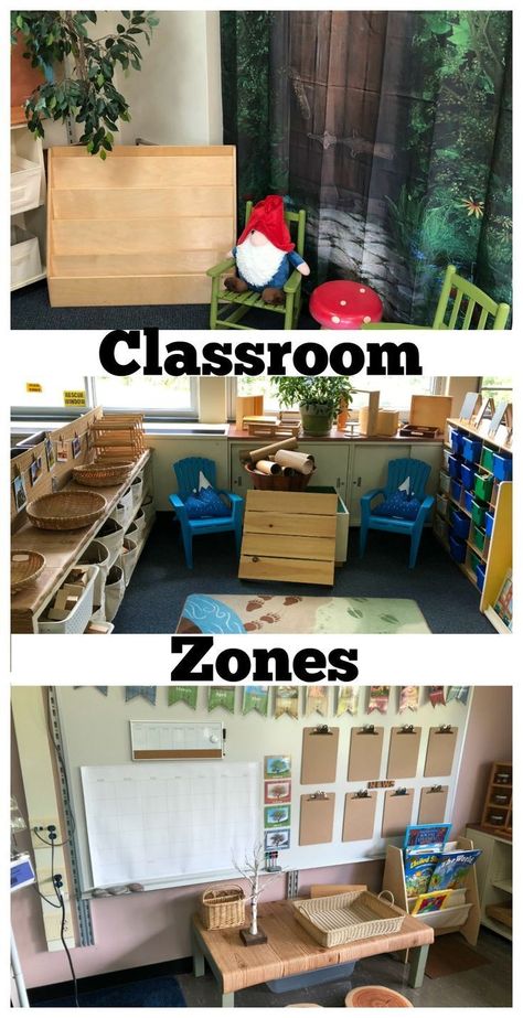 Back to school classroom setup in 3 easy steps! Begin by identifying zones that name the different activities that take place in your kindergarten classroom. Next, sort all of your materials into these zones. Lastly, organize the materials in each zone for easy access and storage. Kindergarten Classroom Layout, Kindergarten Teacher Classroom, Kindergarten Classroom Setup, Kindergarten Organization, Student Centered Classroom, Back To School Classroom, Reggio Inspired Classrooms, Reggio Classroom, Classroom Tour