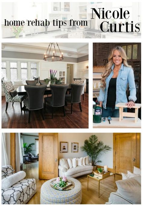 Check out these great home rehab tips from Nicole Curtis to you channel your inner "Rehab Addict". Nicole Curtis Rehab Addict, Rehab Addict, Home Rehab, Nicole Curtis, Sarah Richardson, Mobile Home Decorating, Nate Berkus, Up Close And Personal, Contemporary Bathrooms