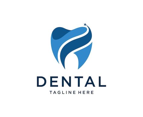 Creative Dental Logo, Logo Dental Clinic, Dentist Icon, Dental Clinic Logo Design, Dental Logo Design Ideas, Dental Campaign, Dental Logo Dentists, Dental Icon, Tooth Vector