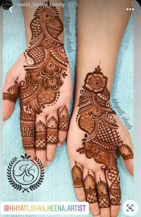 Henna Finger Designs, Stylish Back Hand Mehndi, Finger Designs, Henna Flowers, Henna Flower Designs, Henna Flower, Tattoos Henna, Simple Arabic Mehndi, Back Hand Mehndi