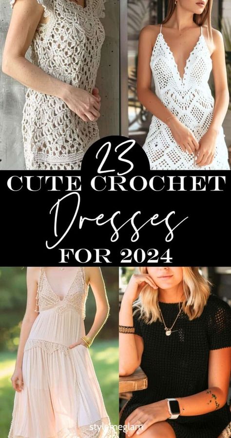 Crochet And Fabric Dress Pattern Free, Crochet Free Dress Patterns, Crochet Thread Dress, Crochet Formal Dress Pattern, Free Crochet Dress Patterns For Women, Crochet Mini Dress Pattern Free, Easy Crochet Dress Pattern Free, Crochet Maxi Dress Pattern Free, Knit Dress Aesthetic