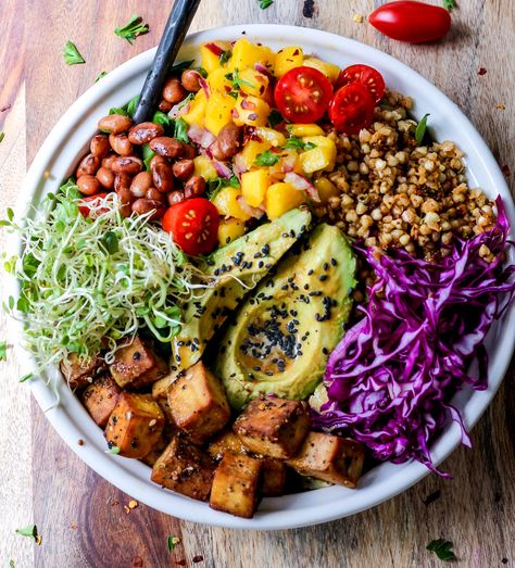 Vegan Bowl Recipes, Pasti Fit, Buddha Bowls Recipe, Vegan Buddha Bowl, Healthy Bowls Recipes, Healthy Bowls, Bowl Recipes, Vegan Bowls, God Mat