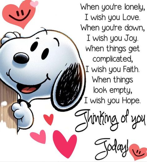 Snoopy is awesome | Thinking of you today... | Facebook Snoopy Thinking Of You, Sending Hugs Quotes Thinking Of You, Thinking Of You Today Friend, Snoopy Thank You, Thinking Of You Quotes Friendship, Snoopy Philosophy, You Are Awesome Quotes, How Are You Feeling Today, Snoopy Prayers