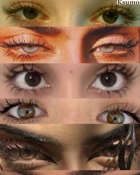 Different Eye Colors Drawing, Non People Drawings, Different Eyes Colors, Aesthetic Face Photography, Stern Face Reference, Eyes Refrence Art, Character Faces Drawing, 5 People Drawing Reference, Random People To Draw