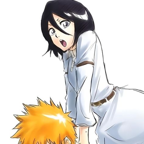 Bleach Matching, Bleach Pfp, Bleach Rukia, Ichigo And Rukia, Rukia Kuchiki, Couple Pp, Bleach Manga, Matching Profile, Bleach Anime