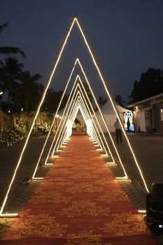 Outdoor Party Entrance, Party Plot Entry Design, Entry Arch Designs Event, Led Tunnel Entrance, Restaurant Entry Design, Event Entrance Decor, Wedding Entry Decor, Outdoor Stage Design, Event Entrance Arch Design