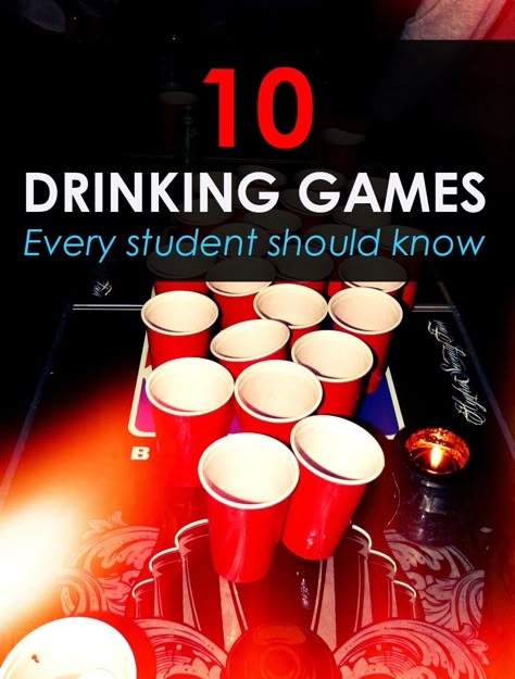 List of cool drinking games for college House Party Games For Adults Drinking, Birthday Drinking Games, College Drinking Games, 21st Birthday Games, Summer Sleepover, Drunk Games, Country Jam, Beer Olympic, Alcohol Games