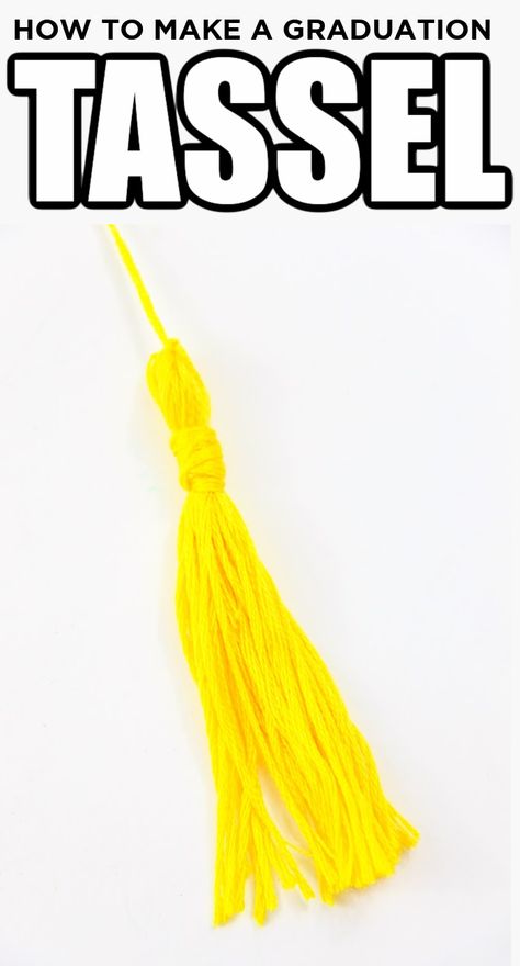 Summer Art For Kids, Easy Summer Crafts For Kids, Diy Graduation Decorations, Easy Summer Crafts, Graduation Cap Tassel, Grad Diy, Keepsake Gift Ideas, Diy Tassel Garland, Tassels Tutorials