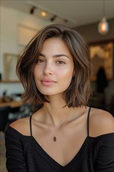 Mid Neck Length Hair, Above Shoulder Length Hair, Wavy Bob Haircuts, Hair 2024, Penteado Cabelo Curto, New Hairstyle, Bob Haircut, Medium Length Hair Cuts, Short Hair Cuts For Women