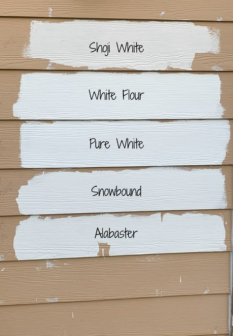 Sherwin Williams White Exterior House, White Hardiplank Exterior, Exterior White House Colors, White Paint Exterior House, Pure White Exterior House, She Twin Williams Snowbound, Alabaster White Exterior, White And Grey Exterior, Sw Snowbound Exterior House