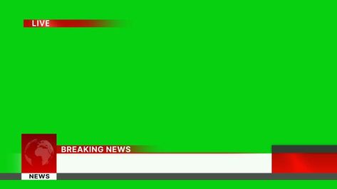 Breaking news lower third green screen News Headline Template, Headline Template, Green Screen Png, Template Green Screen, Breaking News Video, Template Green, Lower Third, Lower Thirds, Search Video