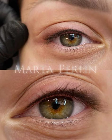 If you’ve been considering investing in an eyeliner tattoo, you’re probably wondering how long does permanent eyeliner last. We bring you a guide through the factors that determine the lifespan of your tattooed eyeliner. #permanenteyeliner #eyelinertattoo #pmueyeliner #pmueyelinerlifespan #permanenteyelinerlifespan #eyelashenhancement #classiceyeliner #pmuhub Smokey Eye Permanent Eyeliner, Eyeliner Tattoo Permanent Brown, Subtle Permanent Eyeliner, Ombré Permanent Eyeliner, Permanent Eyeliner Hooded Eyes, Eyeliner Tattoo Permanent For Hooded Eyes, Permanent Eyeliner Styles Tattoo, Permanent Eyeliner Styles Natural, Brown Permanent Eyeliner